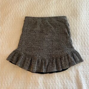 Blank NYC Gray Textured Mini Skirt